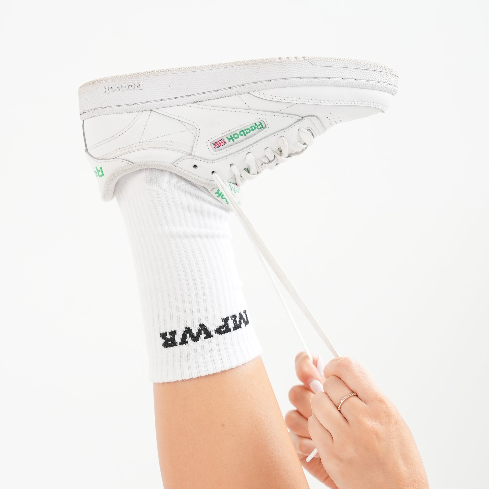 MPWR Crew Socks - White